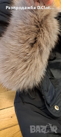 Calvin Klein дамско яке с гъши и естествен косъм на качулката , снимка 2 - Якета - 52650191