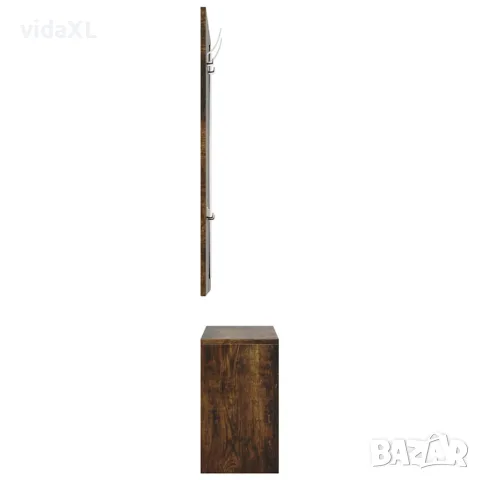 vidaXL 3-в-1 портманто, опушен дъб, инженерно дърво, снимка 5 - Портманта - 56147088