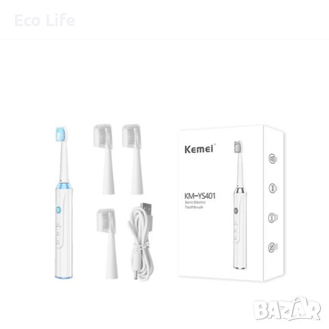 Електрическа четка за зъби с 3 глави Kemei, снимка 10 - Други - 40532019