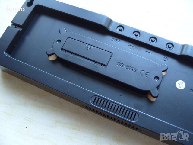 Голям електронен часовник DS-6629, с термометър и дата.  Дистанционно управление, снимка 7 - Стенни часовници - 42589111