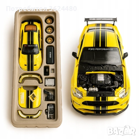 Метален Модел Ford Mustang GT 1:24 4745, снимка 4 - Коли, камиони, мотори, писти - 52542039