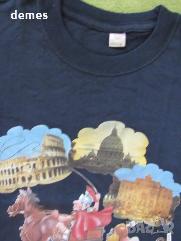  Оригинална мъжка тениска с къс ръкав от Рим с щампа,XL, снимка 4 - Тениски - 34095572