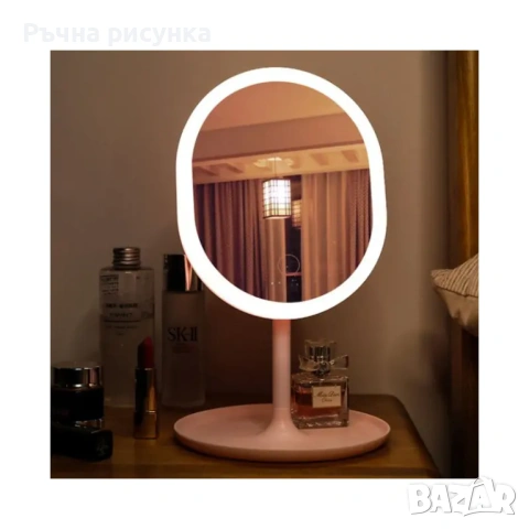 Настолно огледало с LED осветление, снимка 2 - Други - 45307189