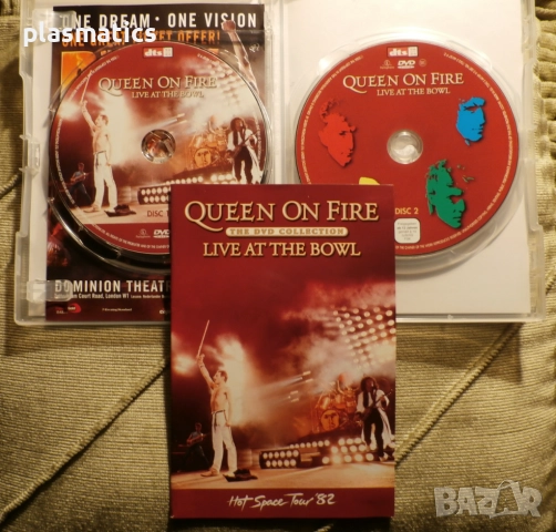 2DVDs - QUEEN - Live / Queen on Fire – Live , снимка 7 - CD дискове - 24152644