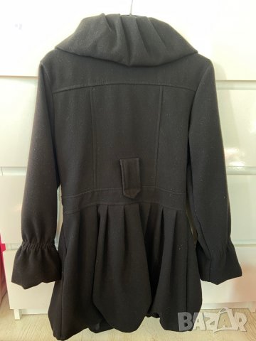 черно палто тип лале размер S, снимка 3 - Палта, манта - 6596407