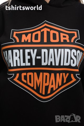 Нов дамски суичър с трансферен печат HARLEY DAVIDSON, мотори, снимка 2 - Суичъри - 37007364
