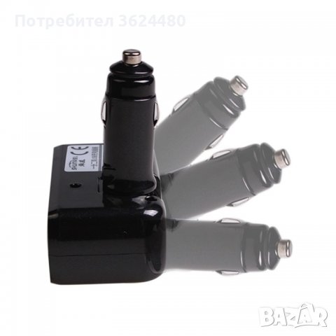 Светещ разклонител за запалка с 2 гнезда и 2 USB, снимка 6 - Аксесоари и консумативи - 39513787