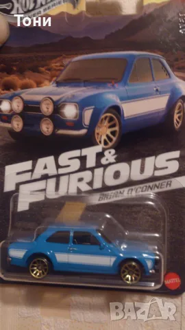 Hot Wheels, FORD ESCORT, Brian O'Conner, Fast and Furious, снимка 1 - Колекции - 48697313