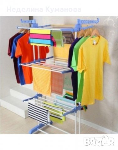 ❌ Сгъваем сушилник за дрехи на колелца ❌, снимка 4 - Сушилници - 39466823