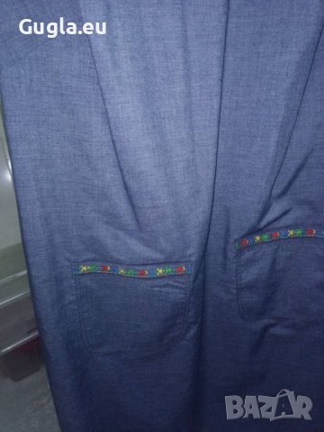 Дънкова рокля с бродерия шевици Милора, снимка 11 - Рокли - 11007918