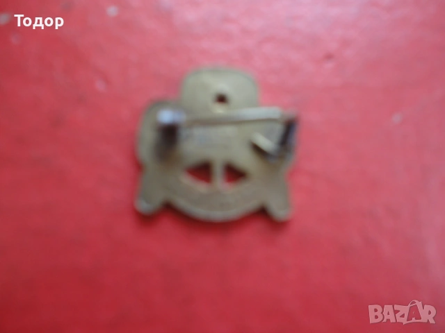 Старинен бронзов знак значка с номер , снимка 4 - Колекции - 53302398