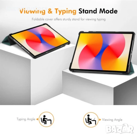 Huawei MatePad SE 11 ENKAY Wallet Кожен Калъф и Протектор, снимка 3 - Калъфи, кейсове - 51130249