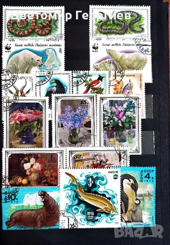 Класьор с марки 215 бр., снимка 2 - Филателия - 48165712