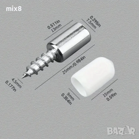Самонарезни държачи за рафтове , снимка 2 - Етажерки - 52255651