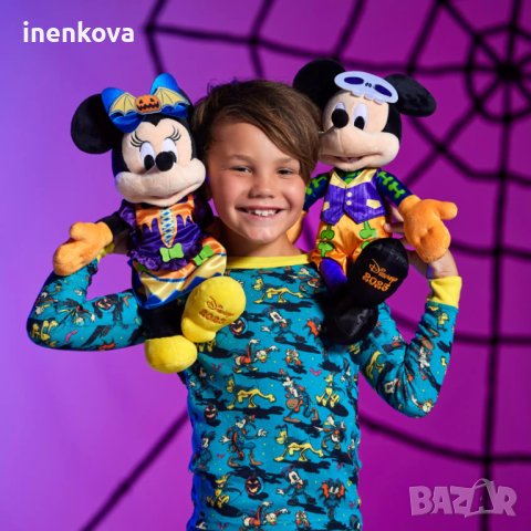 Плюшена Играчка Мики Маус Хелоуин Светещ в тъмното - Mickey Mouse Halloween 2023 - 38 см. #45, снимка 3 - Плюшени играчки - 42741572