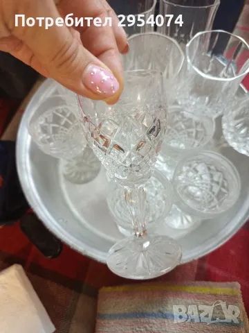 кристални чаши за ракия 35лв, снимка 2 - Сервизи - 47431905