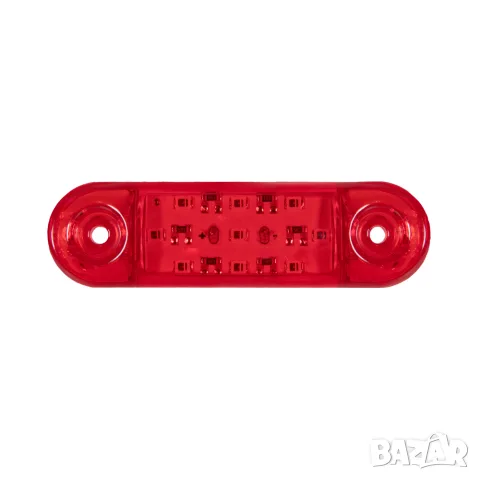 LED габарит 9 LED 84 mm 12-24V с червена светлина