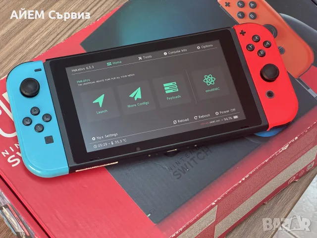 Nintendo Switch с поставен чип и 256GB, снимка 2 - Nintendo конзоли - 55801598