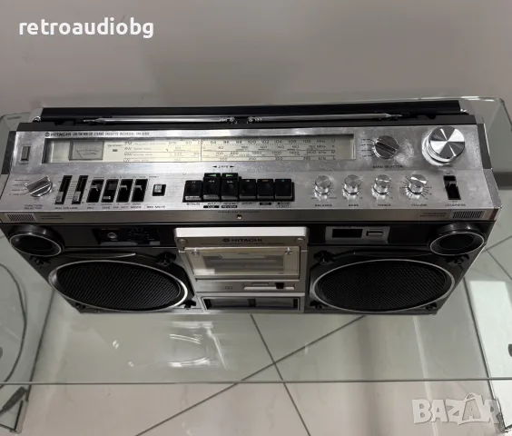 🔈Ретро колекционерски радиокасетофон Hitachi TRK-8180E Boombox🔈, снимка 8 - Радиокасетофони, транзистори - 55788024