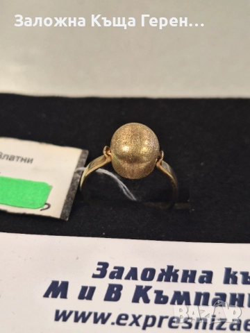 Дамски златен пръстен - 3,56 гр., снимка 3 - Пръстени - 51603978