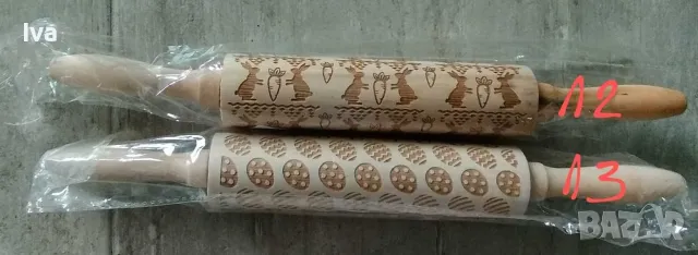 Великден, Хелоуин: дървени точилки, с релефни шарки за бисквити, тесто, фондан  яйца, снимка 5 - Форми - 30576930