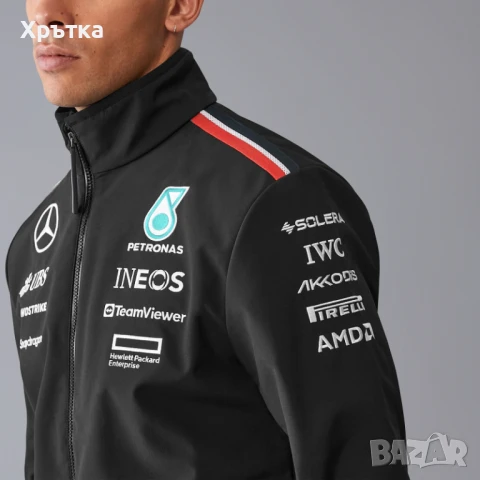 Mercedes AMG F1 Team Softshell - Оригинално мъжко яке р-р XL, снимка 6 - Якета - 50504469