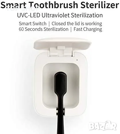 Нова стенна стойка държач за електрическа четка зъби със стерилизация, снимка 6 - Други стоки за дома - 49567172
