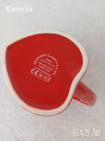 Чаша от Виена, във формата на сърце , снимка 4 - Чаши - 51644153