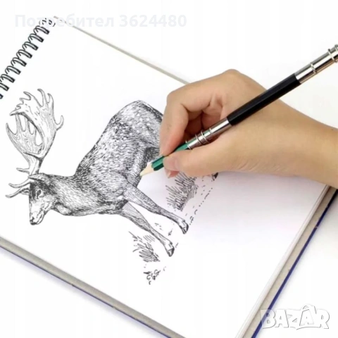 Акварелни Цветни Металик Моливи и Скицник 4816, снимка 6 - Ученически пособия, канцеларски материали - 53360159