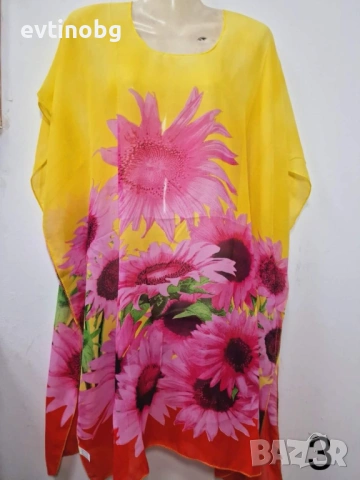 Дамска плажна туника с изкусителни принтове, снимка 4 - Туники - 54132884