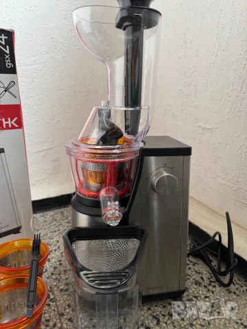 Бавнооборотна Сокоизстисквачка H.Koenig GSX24 400W Безшумна, Мощна, Цитруспреса, 3 Приставки!, снимка 9 - Сокоизстисквачки и цитрус преси - 52654102