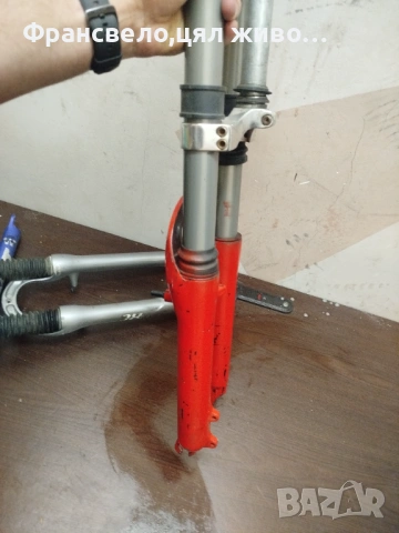 Двукоронна вилка за велосипед колело zoom , снимка 2 - Части за велосипеди - 53205058