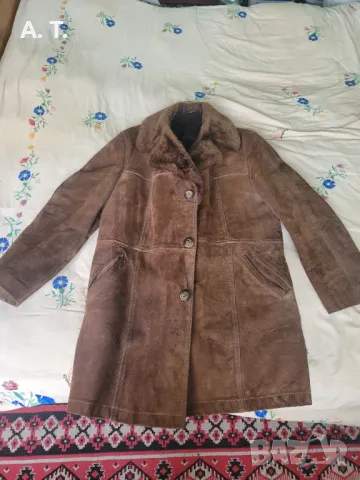 Мъжко палто естествена кожа