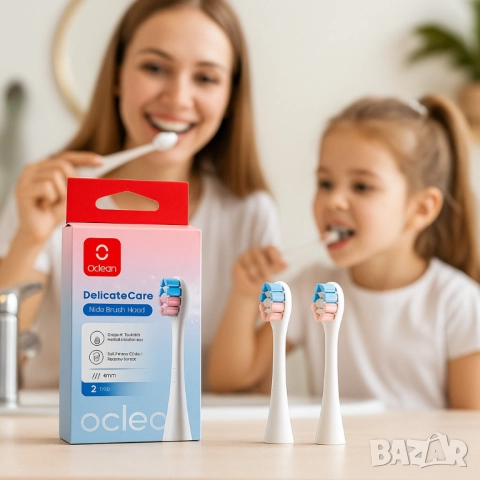 Накрайници за четка за зъби Oclean Kids, P3K1-2, P3K8-2, C04000210, 2 броя, снимка 9 - Друга електроника - 51947907