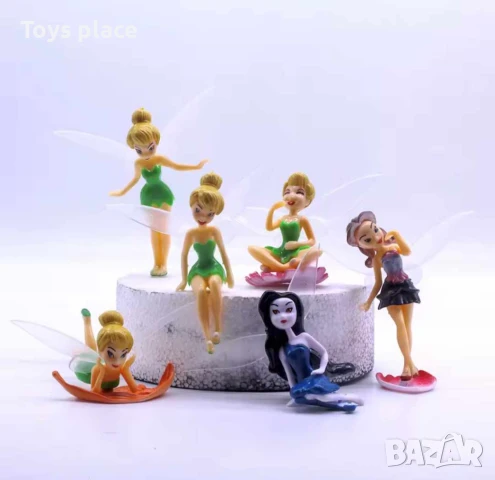 Лот 6бр фигурки Феи, фигурки за торта 