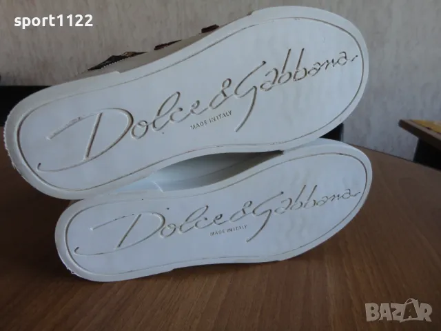 N37 Dolce&Gabbana/естествена кожа/дамски кецове, снимка 6 - Маратонки - 49357686