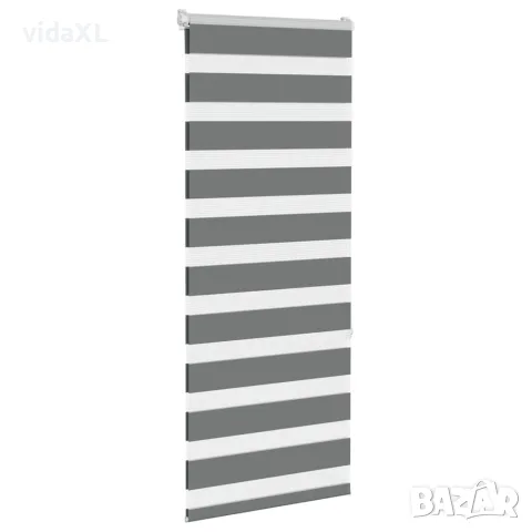 vidaXL Зеброва щора 65x150 см Ширина на плата 60,9 см Полиестер, снимка 2 - Щори - 56147384