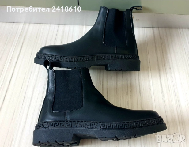Versace Medusa Leather Ankle Boots Size 37/23.5см ОРИГИНАЛ! Дамски Боти от ест. кожа!, снимка 10 - Дамски боти - 53306711