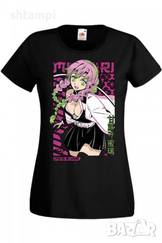 Дамска тениска Аниме Манга Demon Slayer Kanroji Mitsuri,Анимация,игра,Празник,Повод., снимка 2 - Тениски - 38058040
