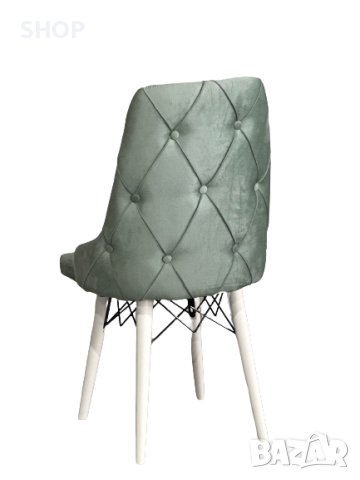 Трапезен стол ( зелен,черен,сив,мента,крем), снимка 3 - Столове - 44199501