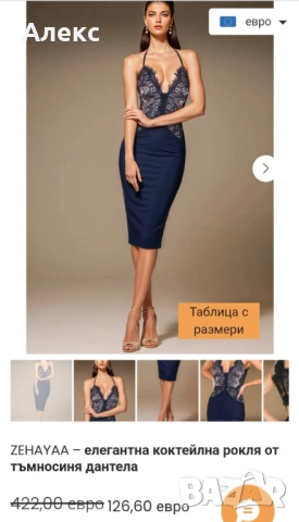 Уникална рокля с красив гръб и дантела., снимка 5 - Рокли - 54051859