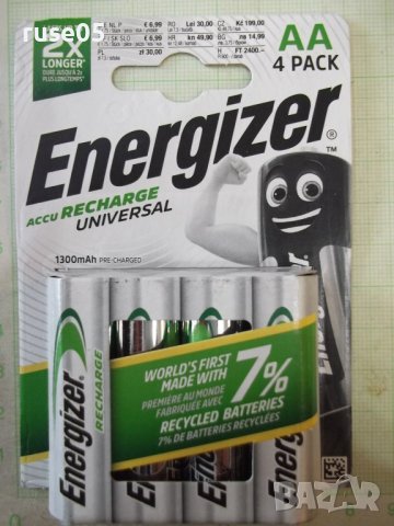 Комплект от 4 бр. акумулаторни батерии "Energizer AA" нови, снимка 2 - Други стоки за дома - 44327967