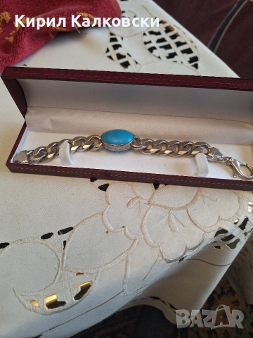 МЪЖКА СРЕБЪРНА МАСИВН ГРИВНА ПРОБА925 108 ГР ИТАЛИЯ 650 ЕВРО