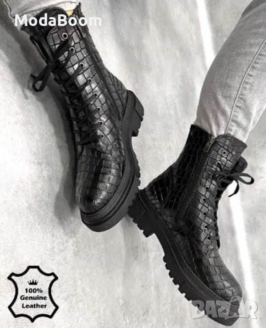 Дамски боти естествена кожа , снимка 3 - Дамски боти - 42784109