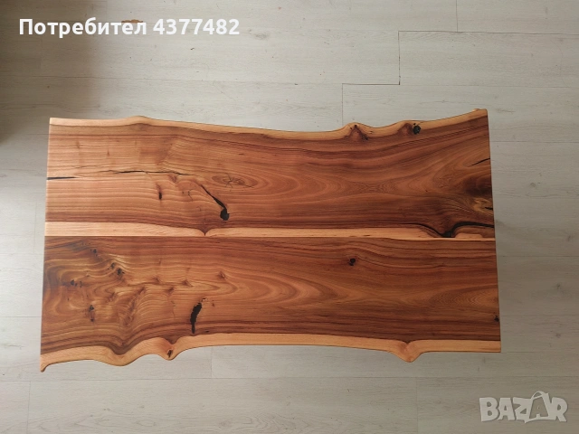 🛋️ Холна маса от масивно дърво и епоксидна смола , снимка 2 - Маси - 53879927