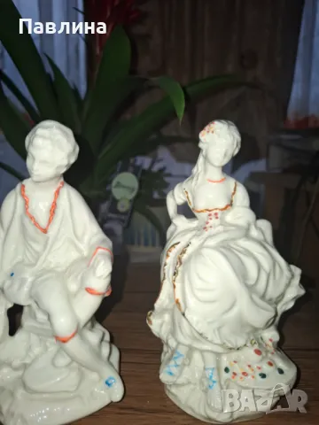 Комплект италиански порцеланови фигурки с маркировки, снимка 5 - Фигурки - 48643415