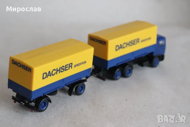 HERPA H0 1/87 MAN DACHSER КАМИОН ИГРАЧКА МОДЕЛ TIR, снимка 8 - Колекции - 49633766