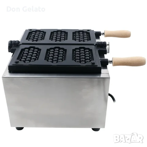 Професионален гофретник с форма на пчелна пита – Honeycomb Waffle, снимка 5 - Гофретници - 51268477