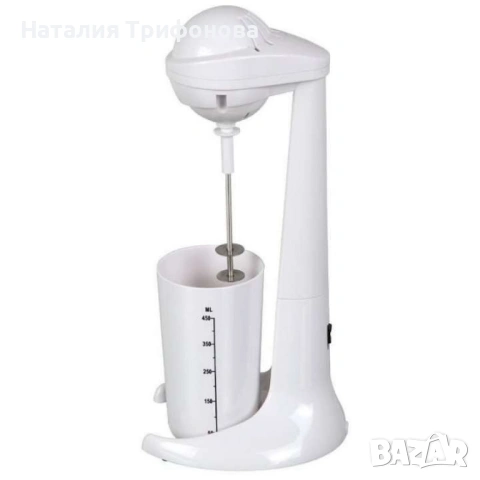 Миксер за фрапе, 100W,  450мл.мерителна чаша, Черен, бял, снимка 4 - Миксери - 54099969