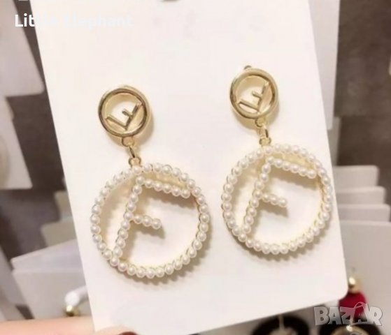 Outlet Sale Висящи обеци с перли,бранд/нови